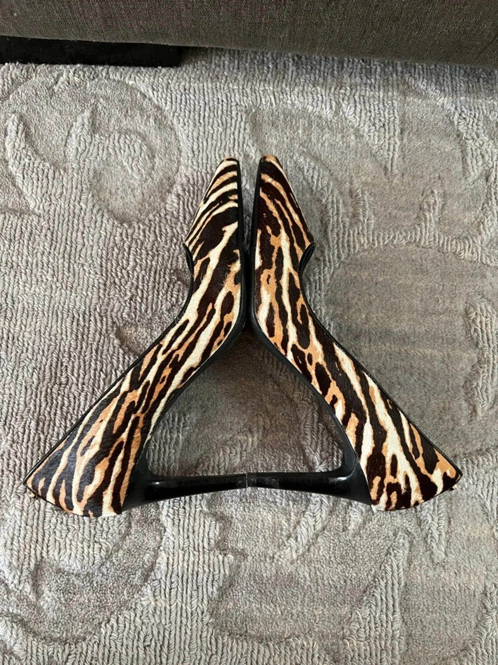 Michael Kors Dorothy Flex Pump Tiger Animal Print Calf Hair Heels 8M